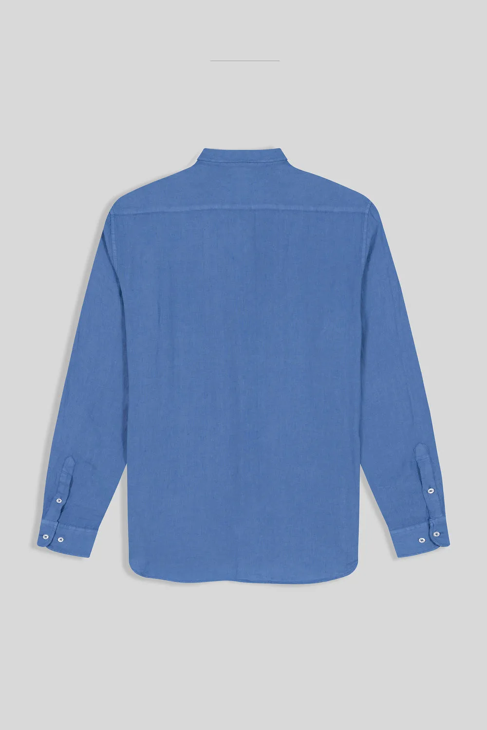 basic linen shirt blue