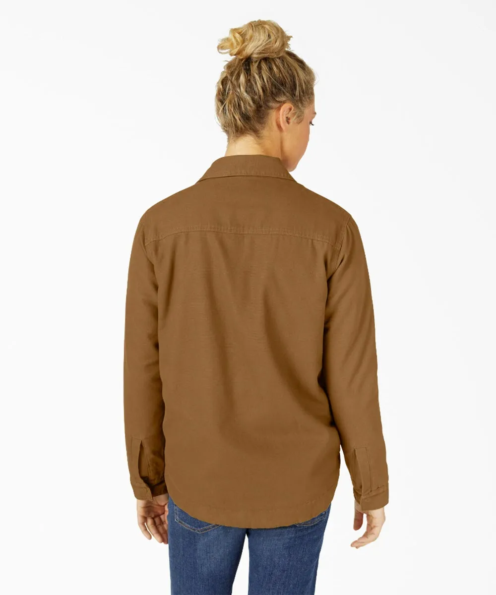 Dickies Women's Fleece-Lined Chore Coat - Brown Duck