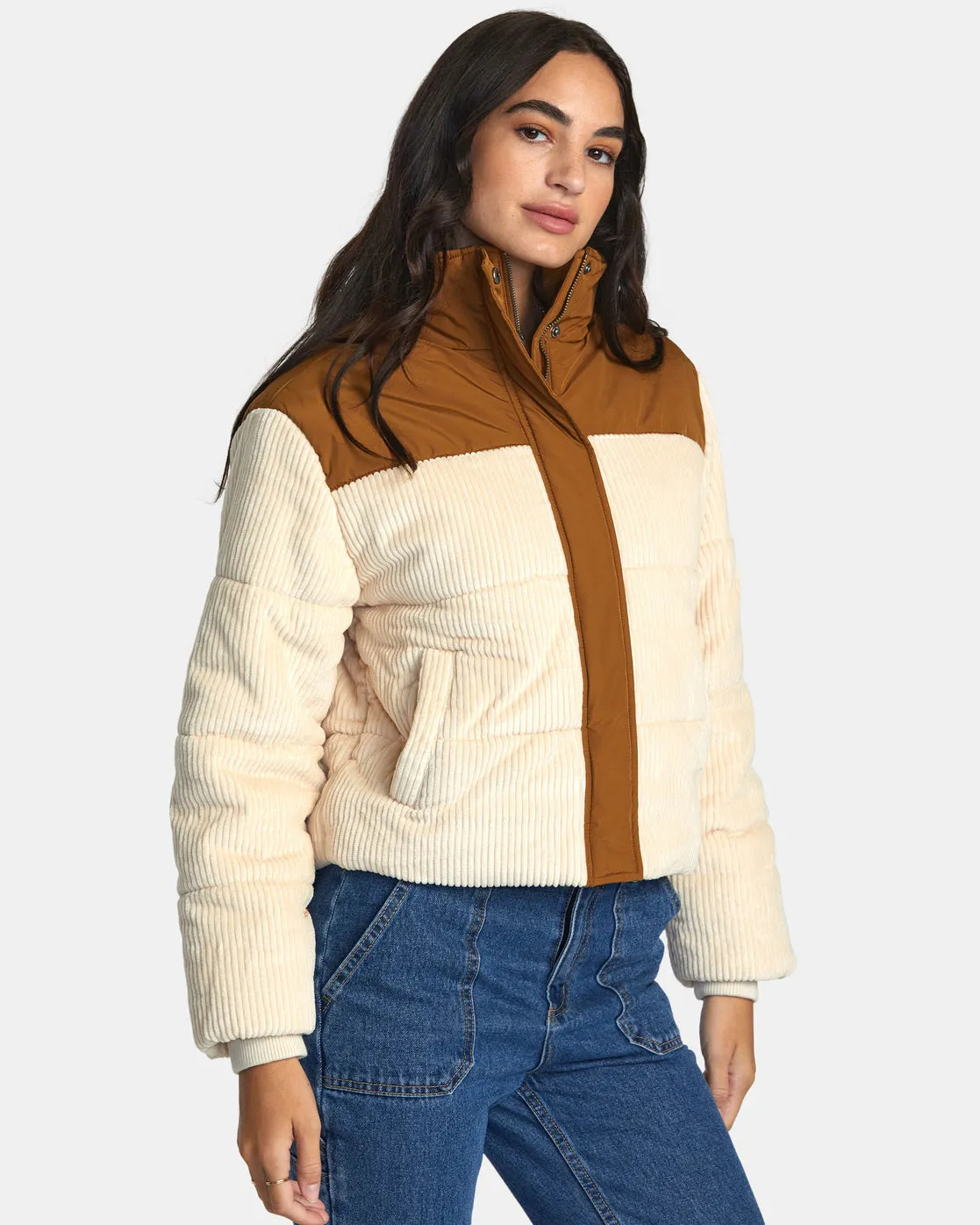 Eezeh Peaasy Puffer Jacket - Latte