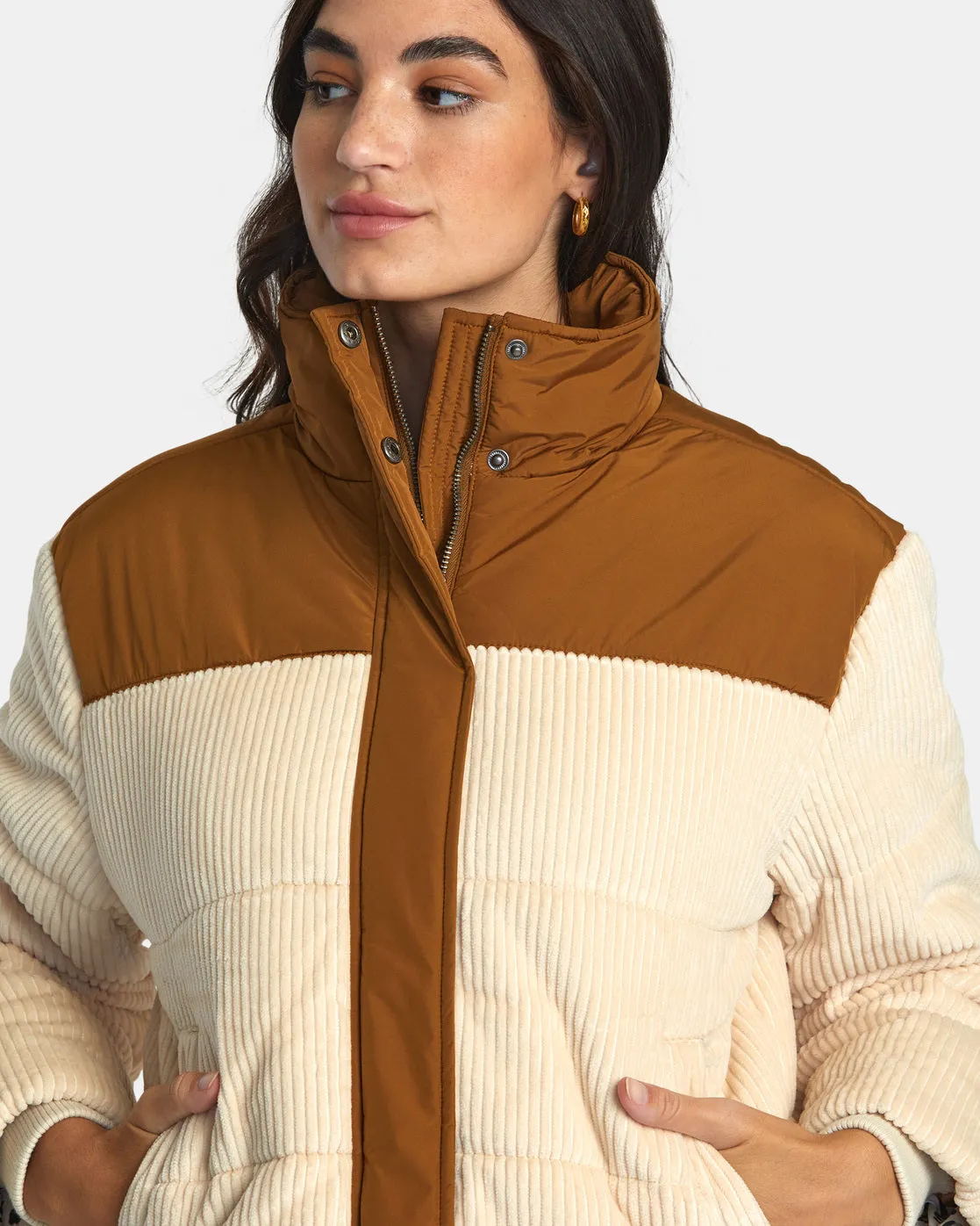 Eezeh Peaasy Puffer Jacket - Latte