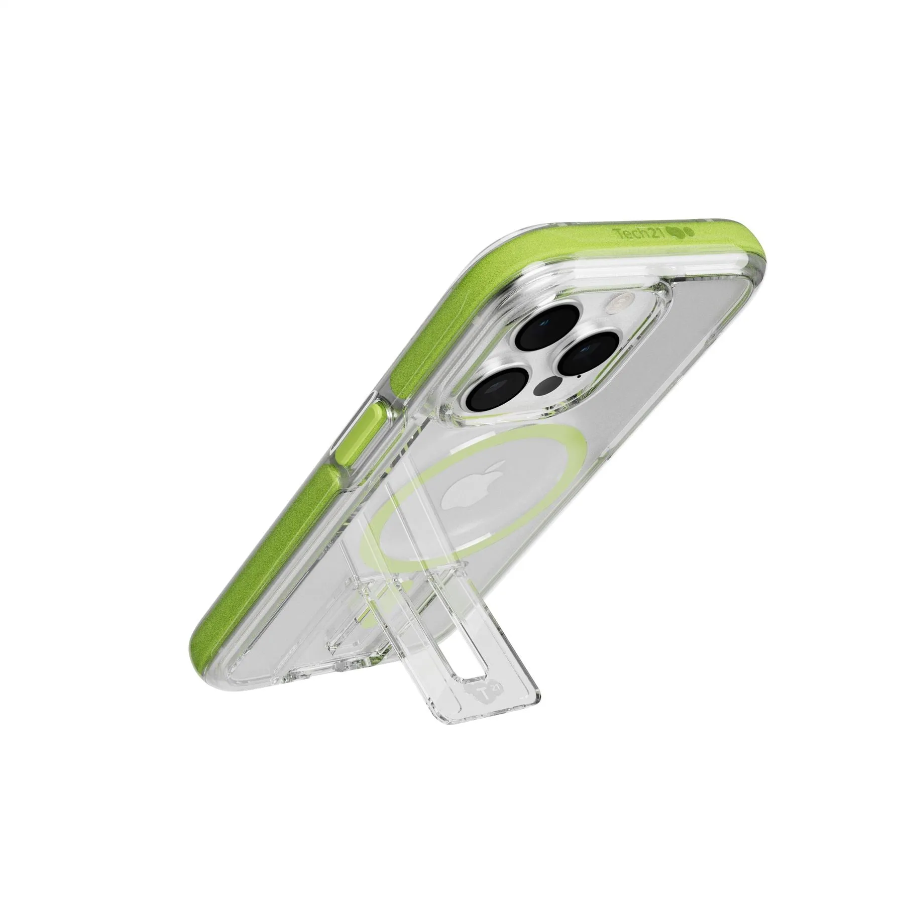 EvoCrystal Kick - Apple iPhone 15 Pro Case MagSafe® Compatible - Lime