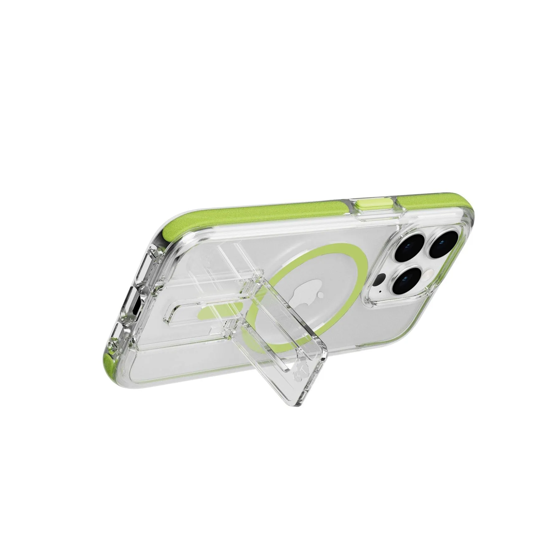 EvoCrystal Kick - Apple iPhone 15 Pro Case MagSafe® Compatible - Lime