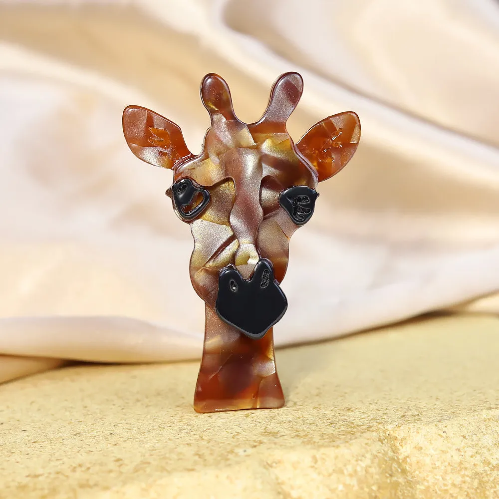 Giraffe Handmade Acrylic Brooch