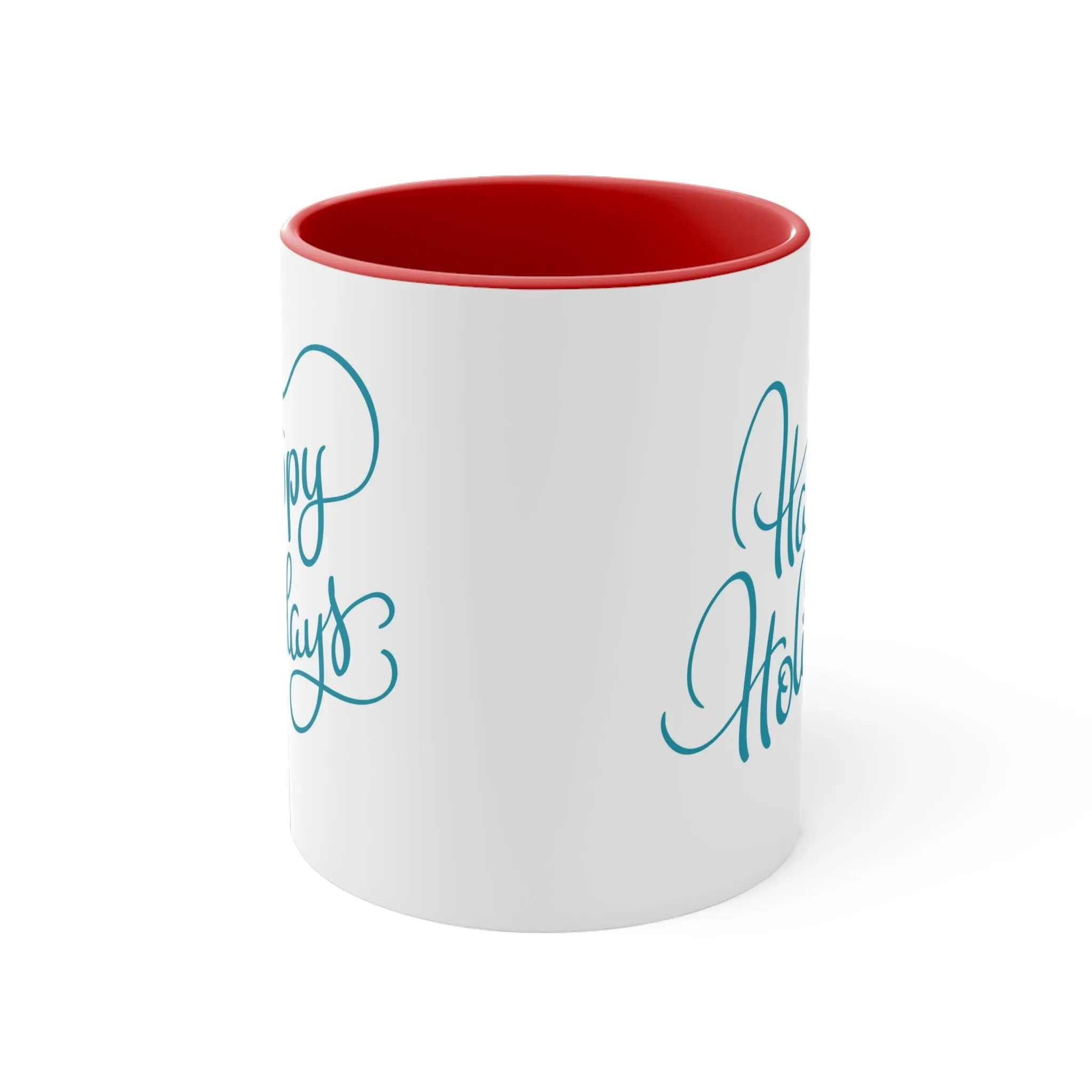 Happy Holidays -Accent Coffee Mug, 11oz