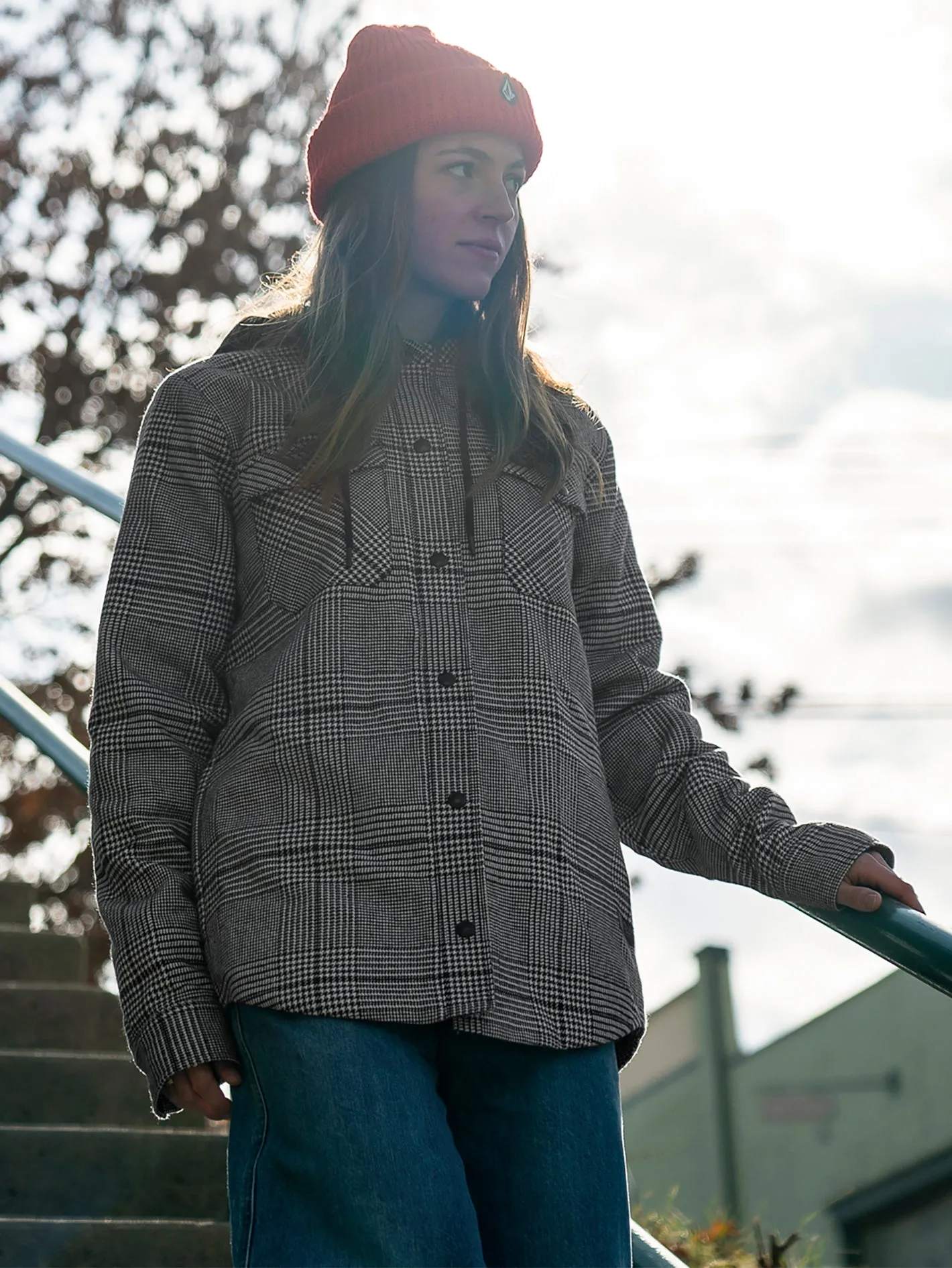 Insulated Flannel Jacket - MOONBEAM