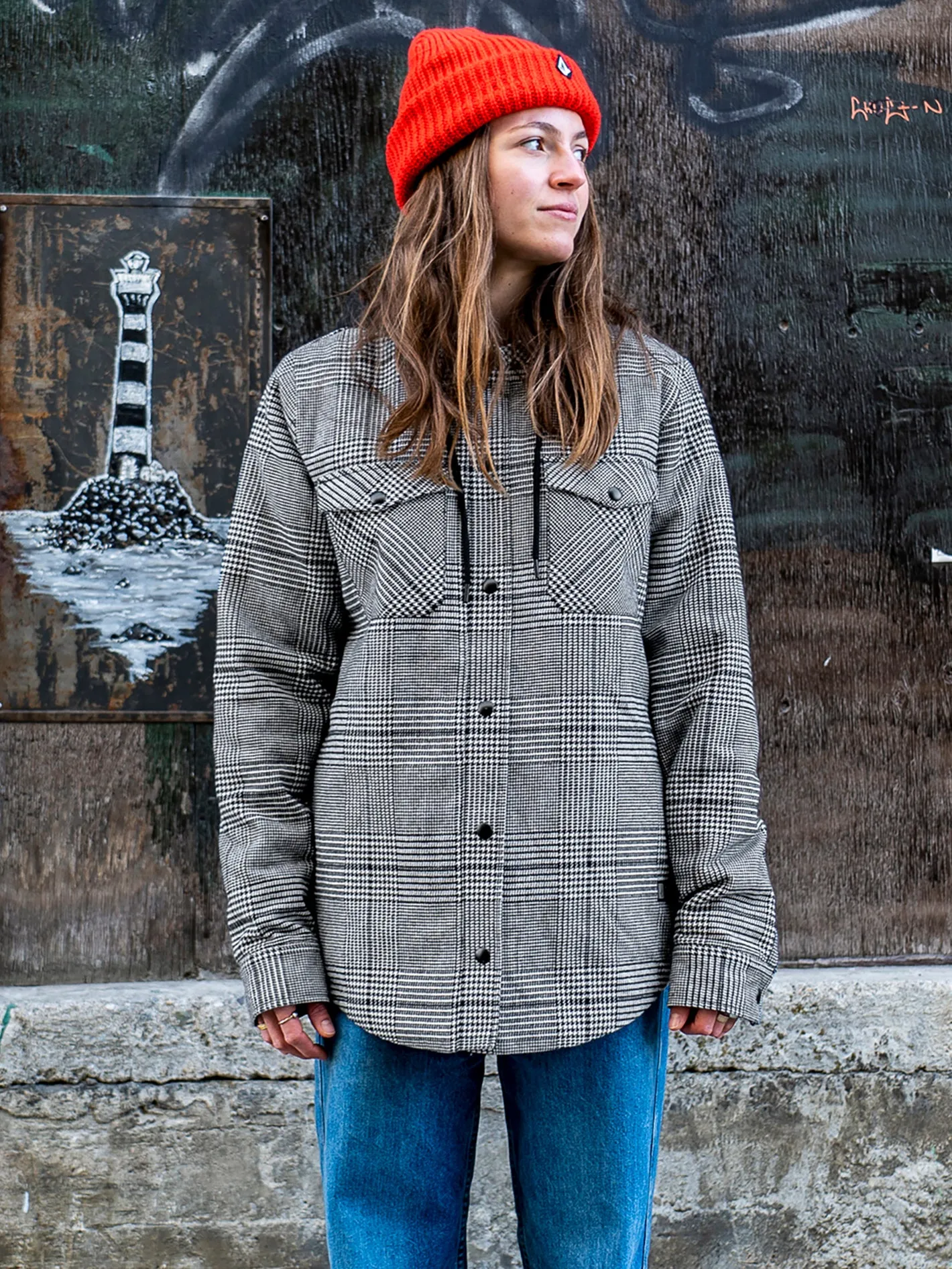 Insulated Flannel Jacket - MOONBEAM