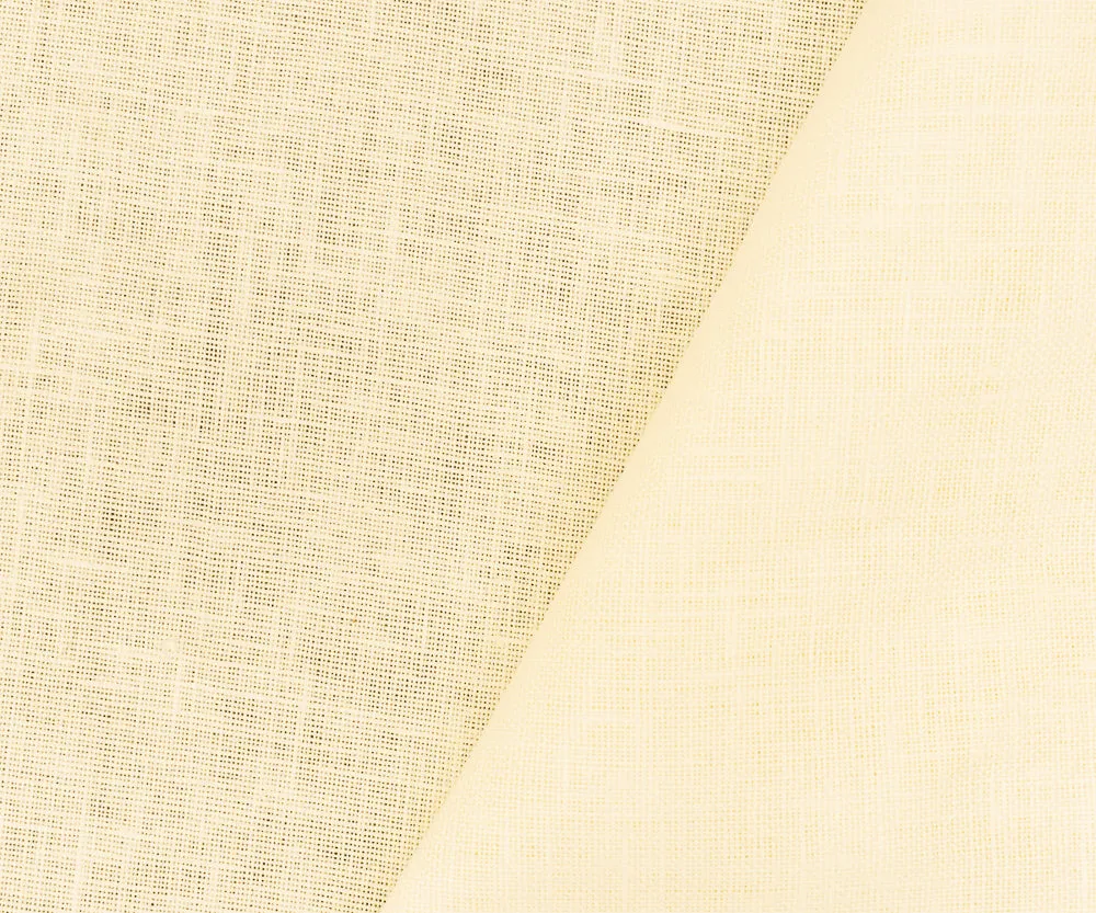 Ivory Spence Bryson Solid Slub Texture Irish Linen Woven Fabric