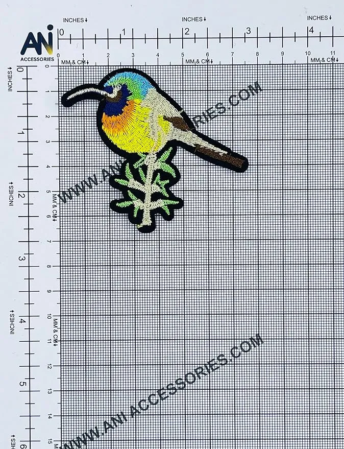 Multicolour Bird Combo Embroidered & Sequins Sewable Patch