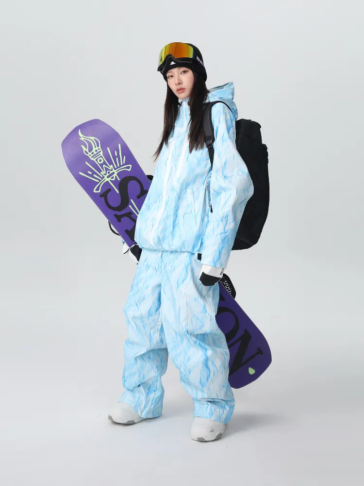 Searipe Denim Drift Baggy Snow Suit - Women's