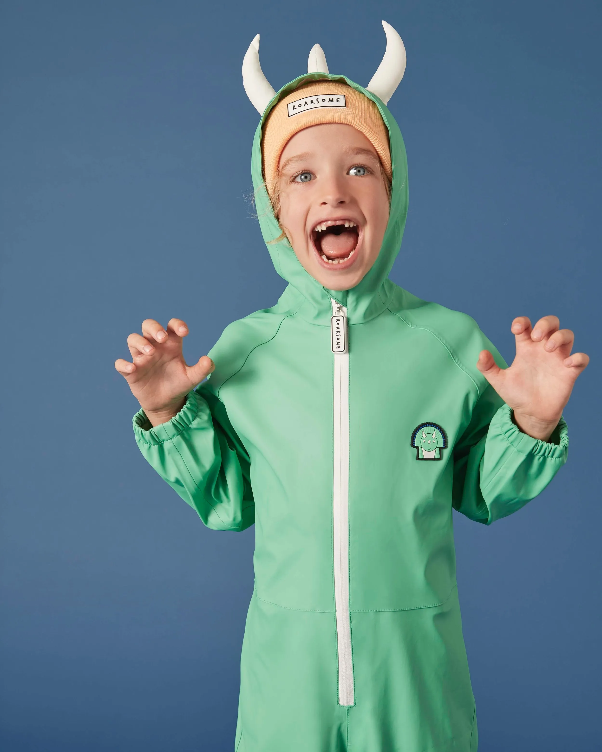 Spike the Dinosaur - Kids Puddle Suit