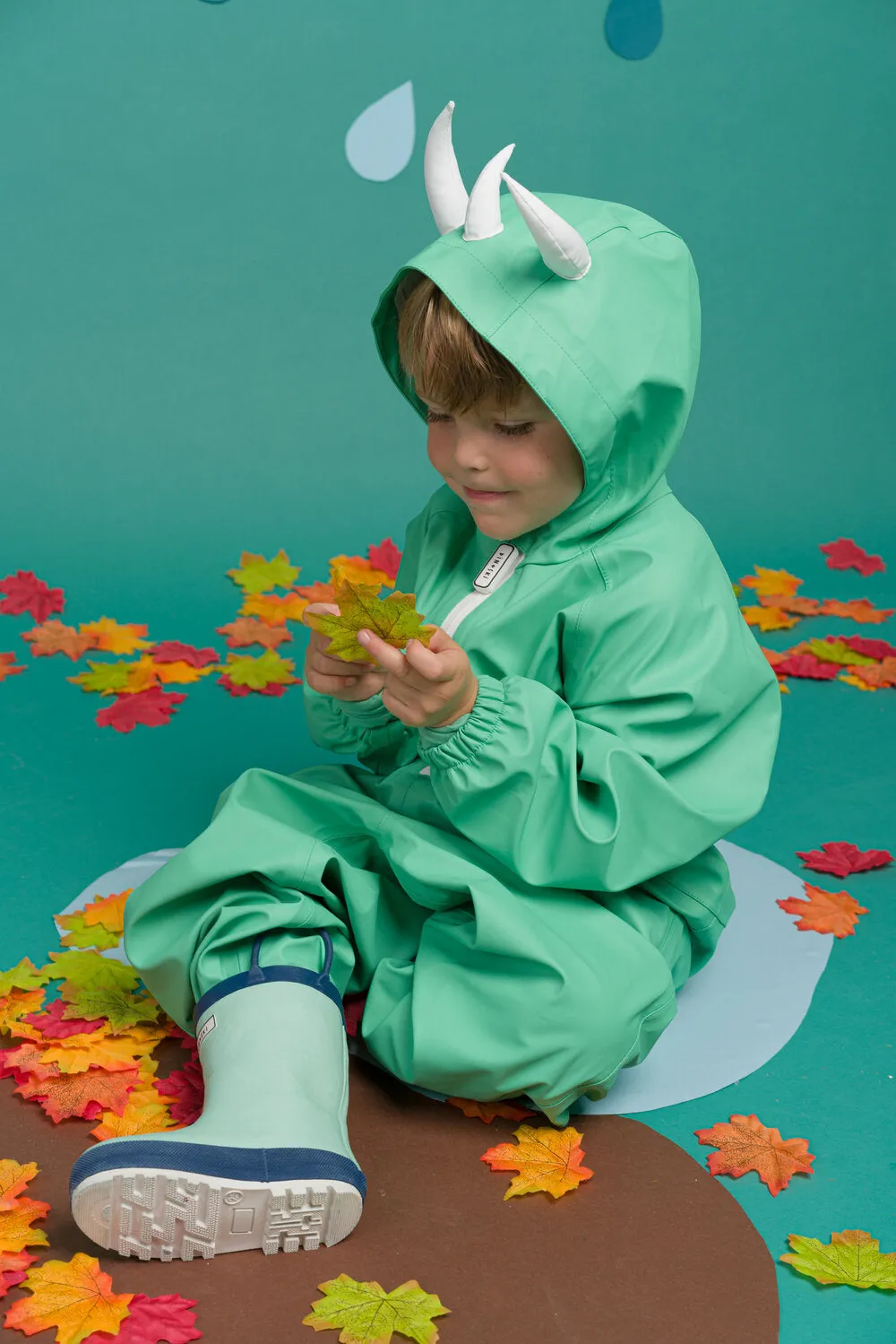 Spike the Dinosaur - Kids Puddle Suit