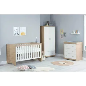 Veni Nursery Furniture Set 3 pcs - Oak & White