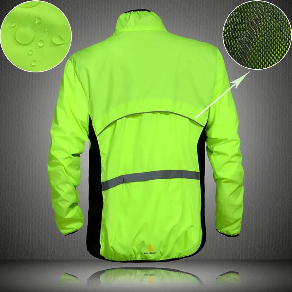 WOLFBIKE Cycling Jacket Winter Men Windbreaker Water Repellent Reflective MTB Bike Long Sleeve Windshield Coat Bicycle Clothing