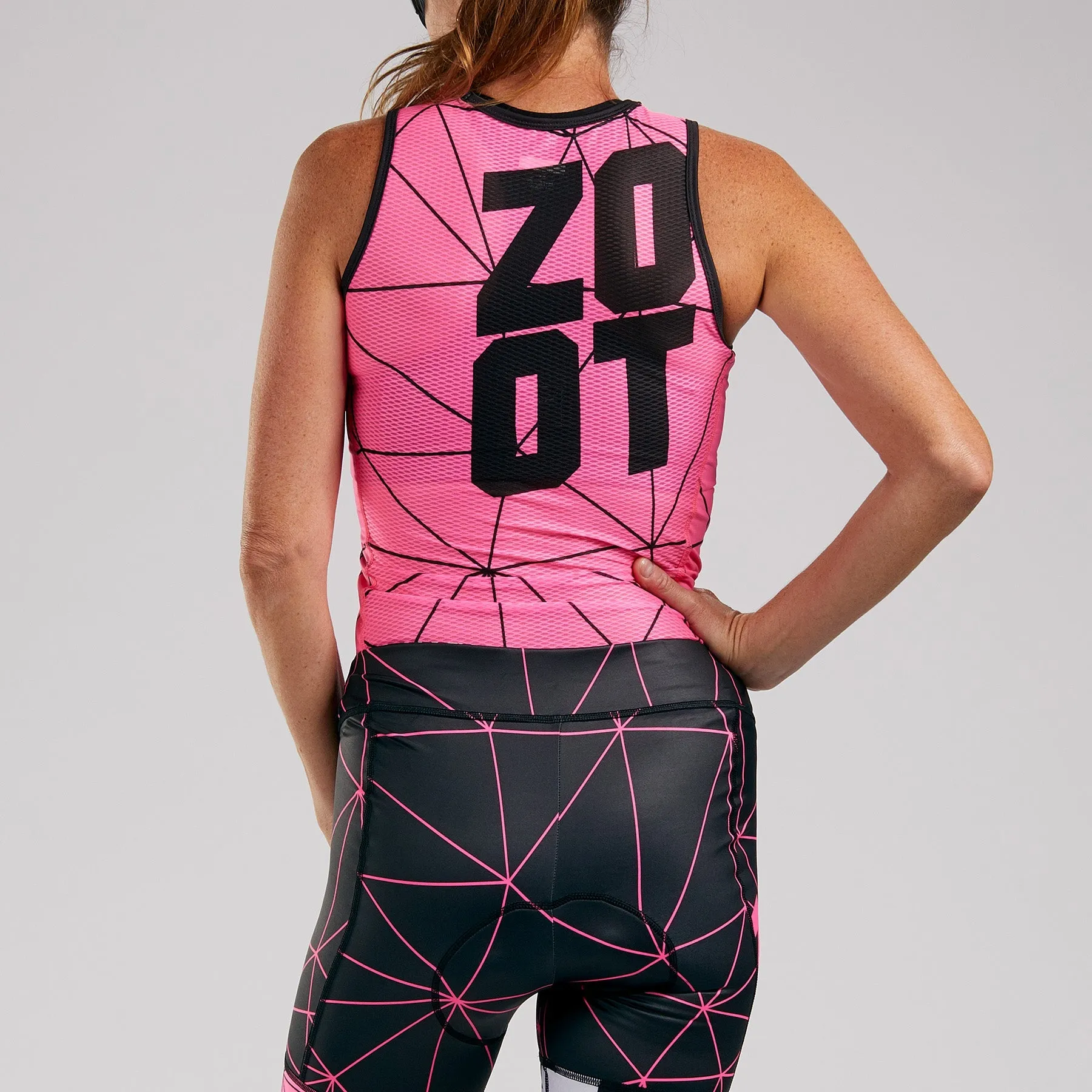 Womens LTD Cycle Base Layer - Neon Racing