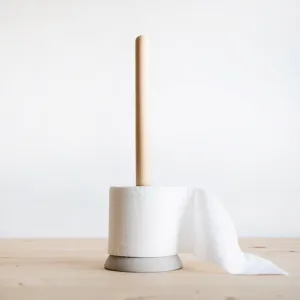 Wood & Concrete Toilet Paper Holder