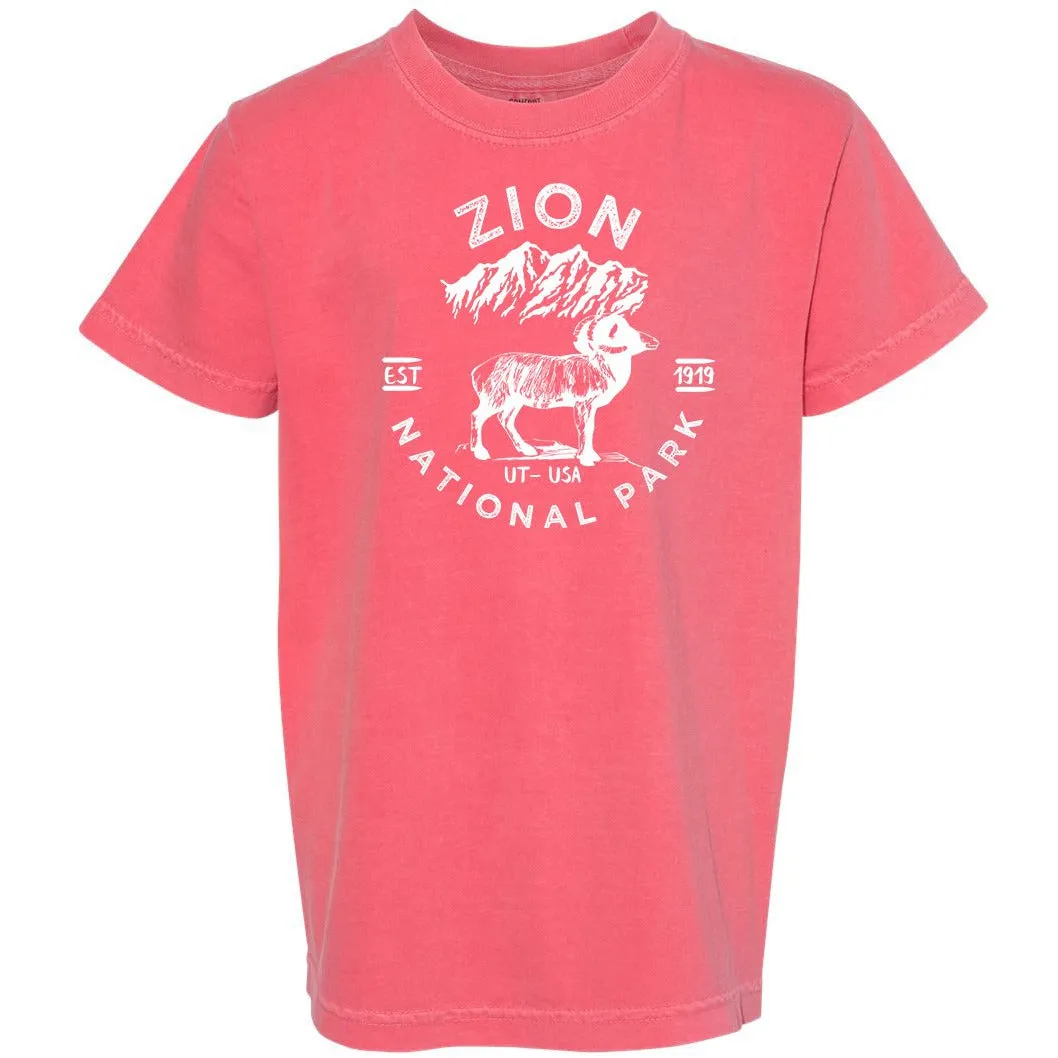 Zion National Park Youth Comfort Colors T shirt